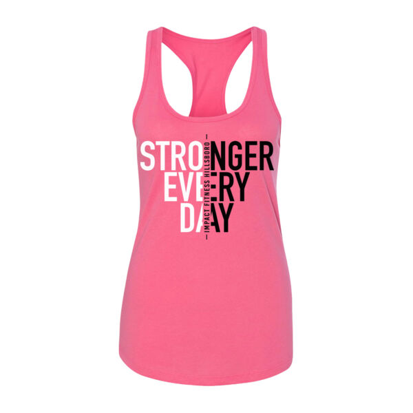 STRONGER EVERY DAY - WOMEN'S FITTED TANK TOP - $GHXP64$ Thumbnail