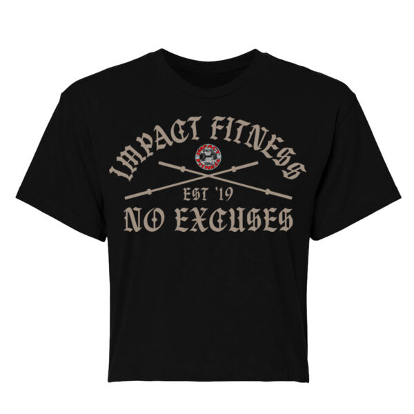 CROSSED UP FRONT ONLY - WOMEN'S FITTED CROP T-SHIRT - $YZP367$ Thumbnail